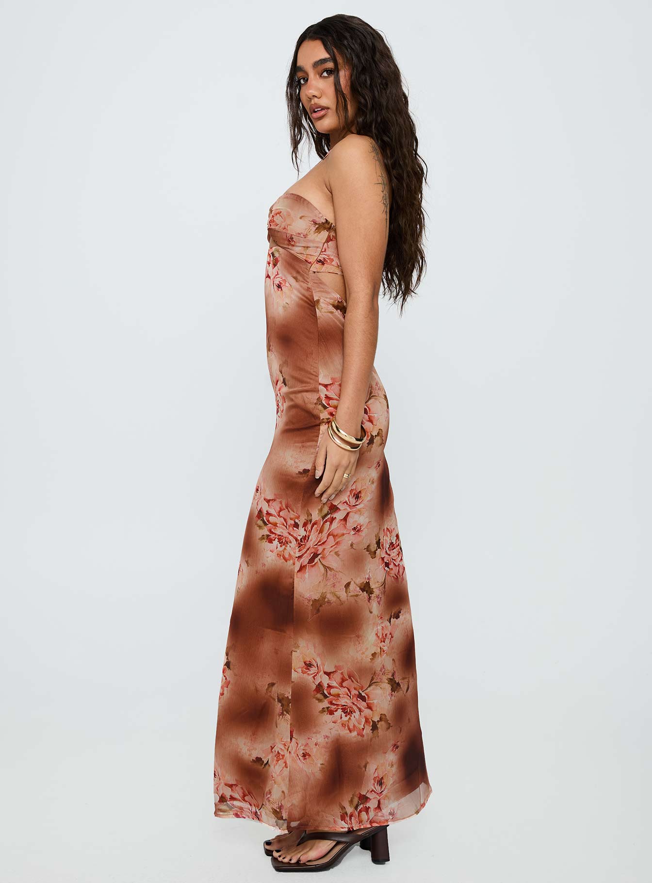 Saye Halter Twist Maxi Dress Multi