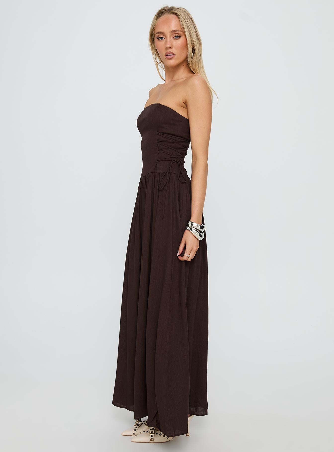 So Far So Good Maxi Dress | Chocolate | Womens