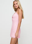 Princess Polly Sweetheart Neckline  Danforth Mini Dress Pink