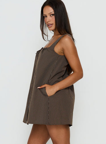 plus size striped bodycon dress Current Mood Mesh Overlay Babydoll Dress main image 1