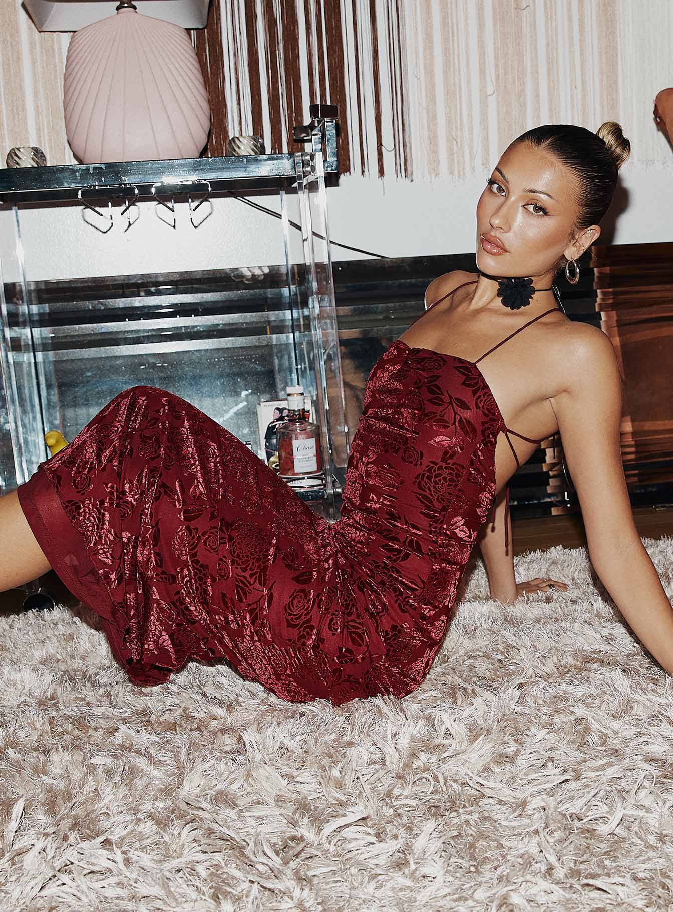 Zotta Maxi Dress Burgundy | Princess Polly Zotta Maxi Dress Burgundy | Princess Polly