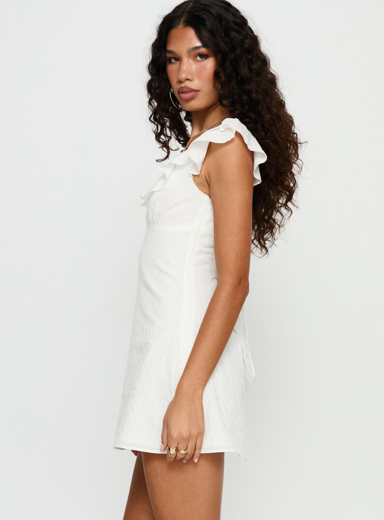 I Guess So Cotton Mini Dress White | Princess Polly I Guess So Cotton Mini Dress White | Princess Polly