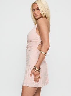 Starcrossed Halter Mini Dress Pink