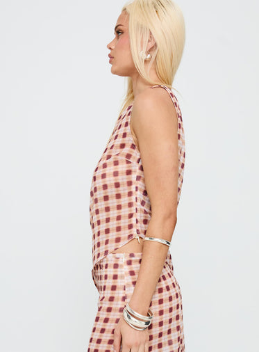 open lace back dress Datista Slip Dress in Hot Sun X Princess Polly main image 1