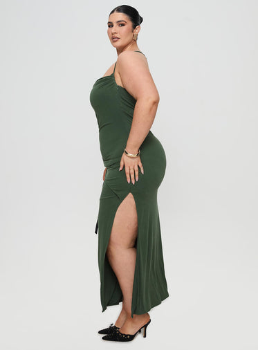 Marchesi Maxi Dress Green Curve