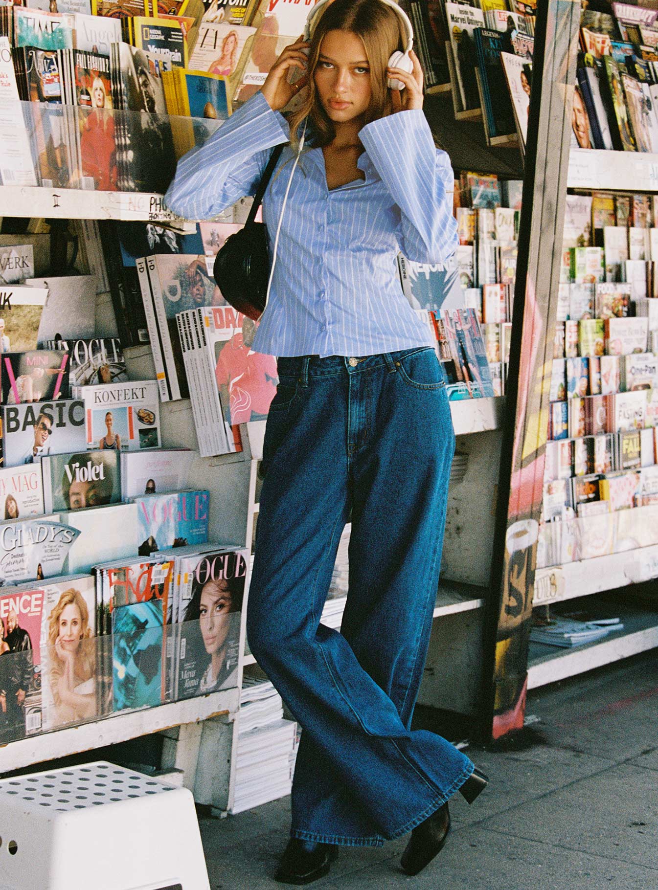 product Princess Polly Mid Rise  Top Model Jeans Dark Denim