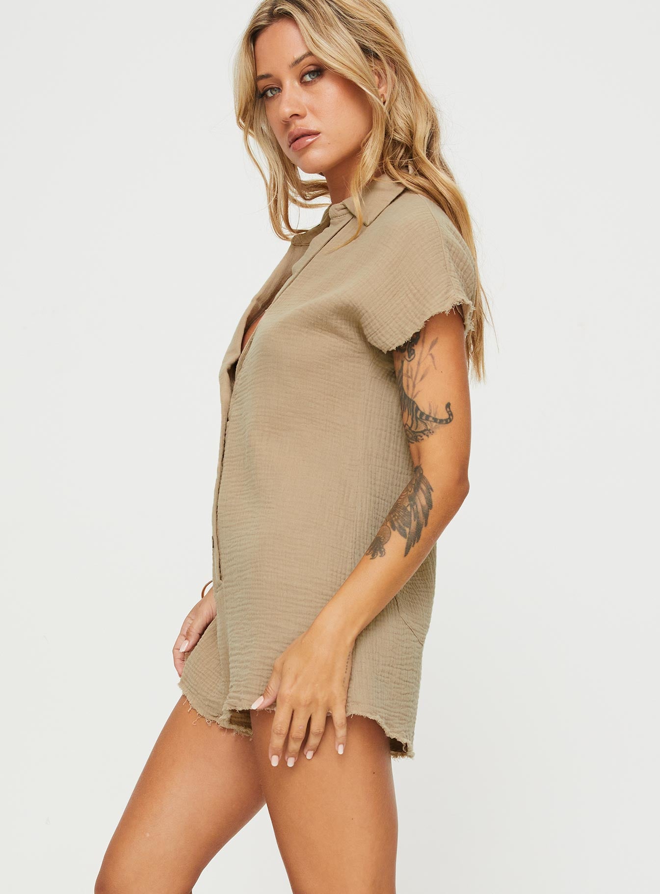 Salt Lake Romper Beige