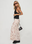 Maxi skirt Floral print, invisible zip fastening Non-stretch material, fully lined  Princess Polly Lower Impact 