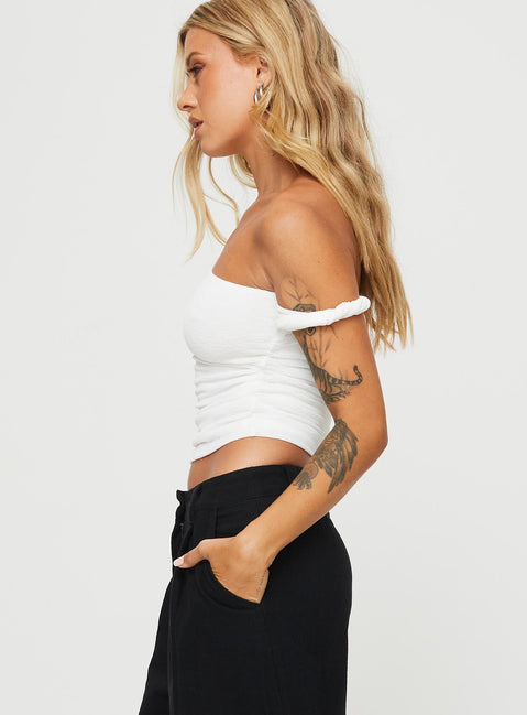 princess polly white one shoulder dress Liberation Off The Shoulder Mini Dress L | XL | White | Womens