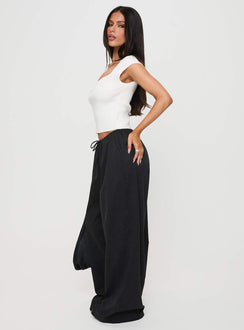 Bungala Oversized Relaxed Pants Black Tall
