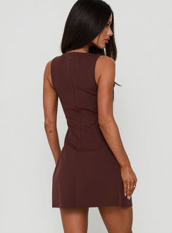 Anse Mini Dress Chocolate