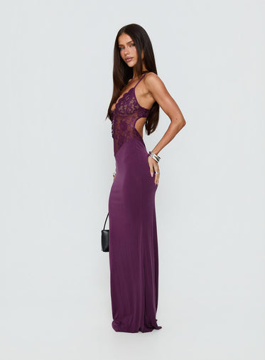women's purple birthday dress Open-Back Short Beaded Purple Party Dress main image 0