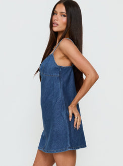 Arwen Denim Mini Dress Blue