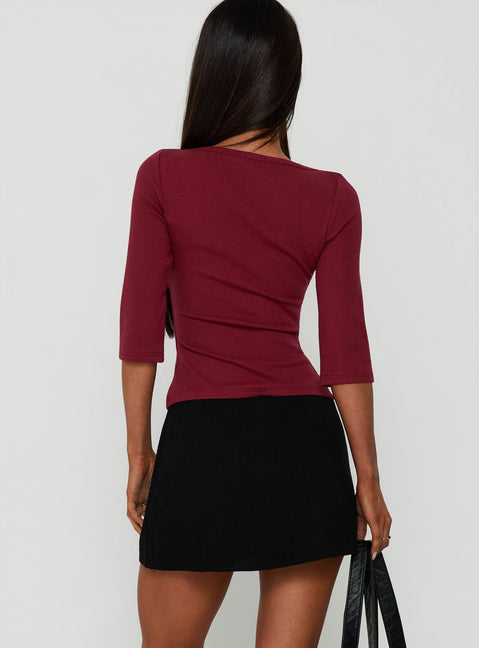 Selley Low Rise Mini Skirt Black