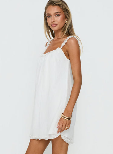 White Babydoll Dress | Princess Polly White Babydoll Dress | Princess Polly