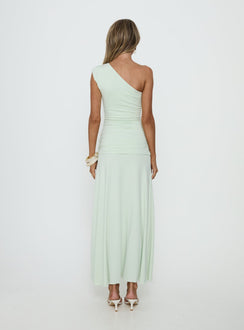 Gwenneth One Shoulder Maxi Dress Jelly Mint