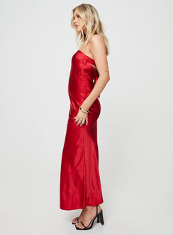 product Princess Polly High Neck  Haley Maxi Dress Red