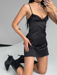 product Princess Polly Asymmetric Neckline  Dale Mini Dress Black