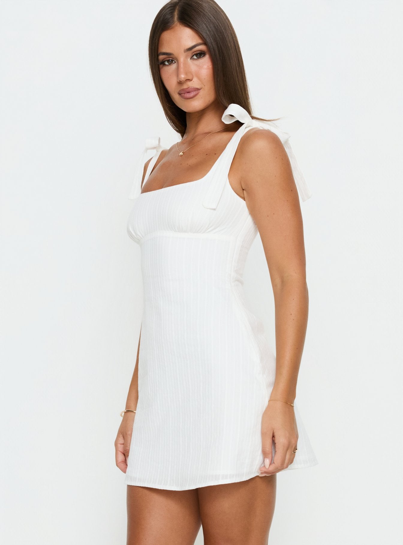 Neverending Mini Dress White Neverending Mini Dress White