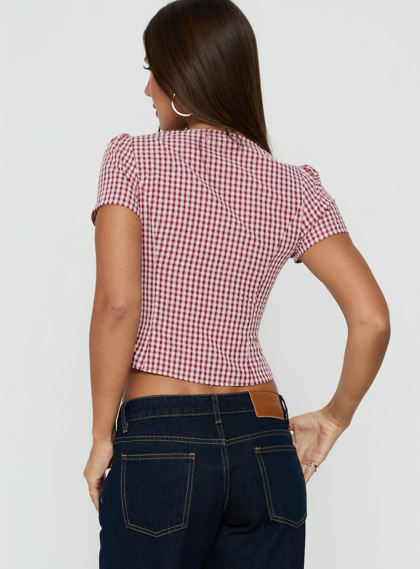 Isolda Top Red Gingham | Princess Polly