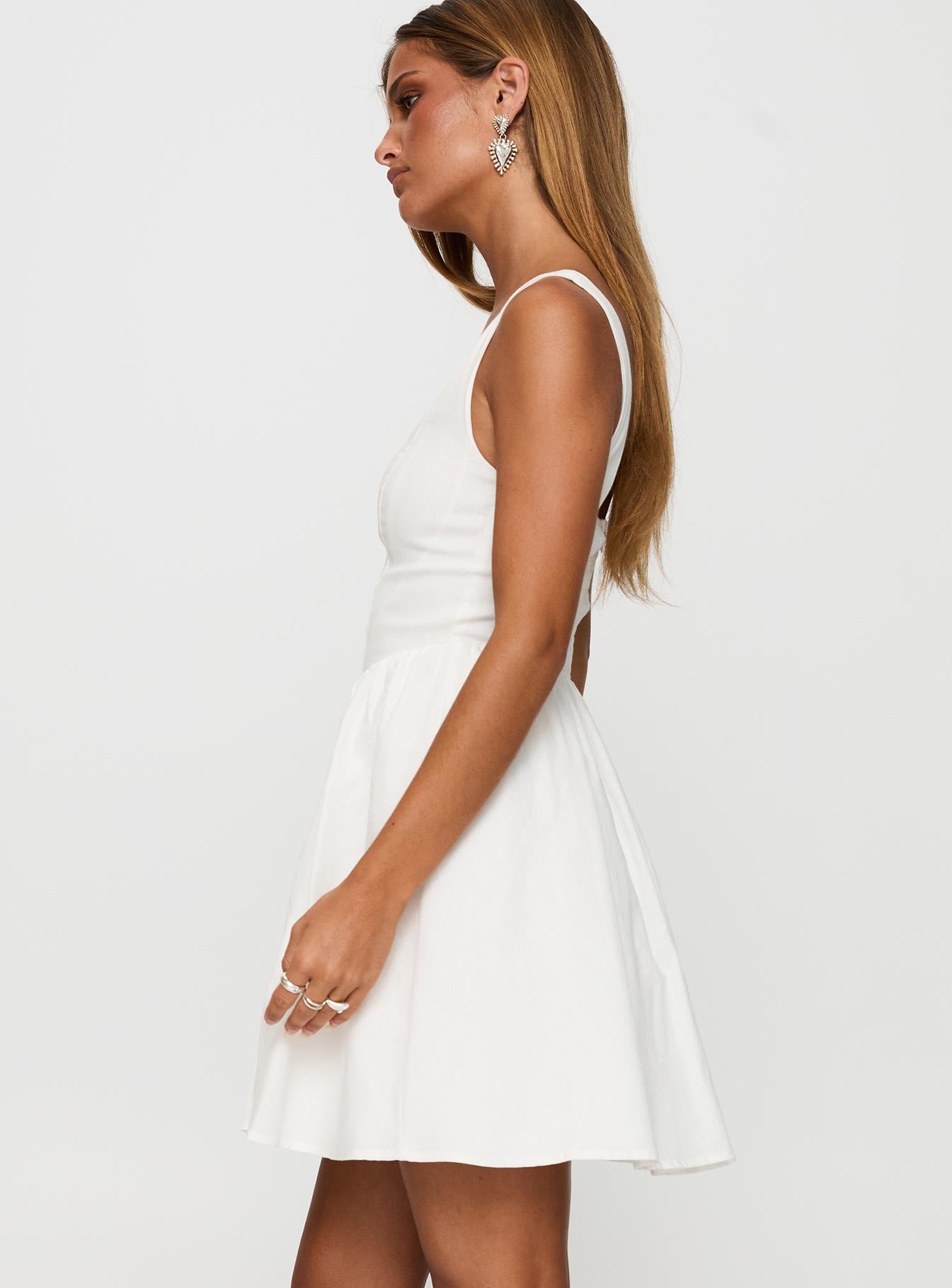 Martie Mini Dress White | Princess Polly Martie Mini Dress White | Princess Polly