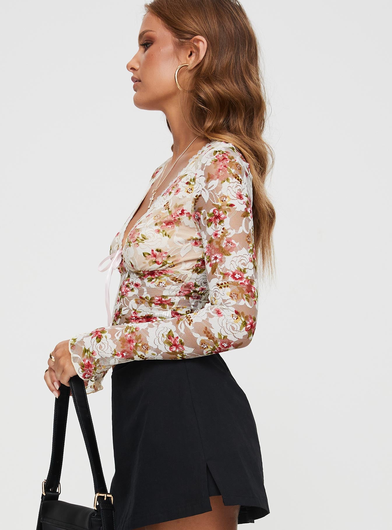 トップス Soor Ploom Astrid Blouse, Floral6y Astrid Blouse – Sea, New York