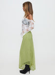 Dreamcatcher Lace Maxi Skirt Green