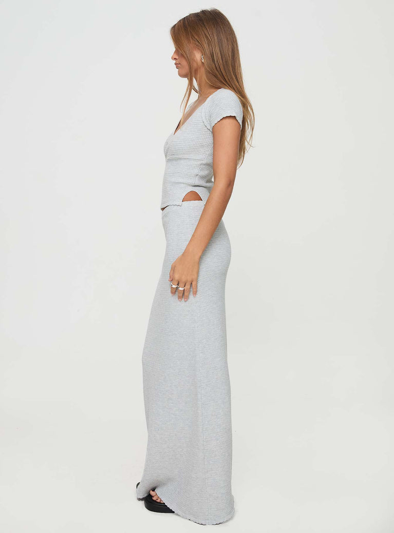 Just Like That Maxi Skirt Grey