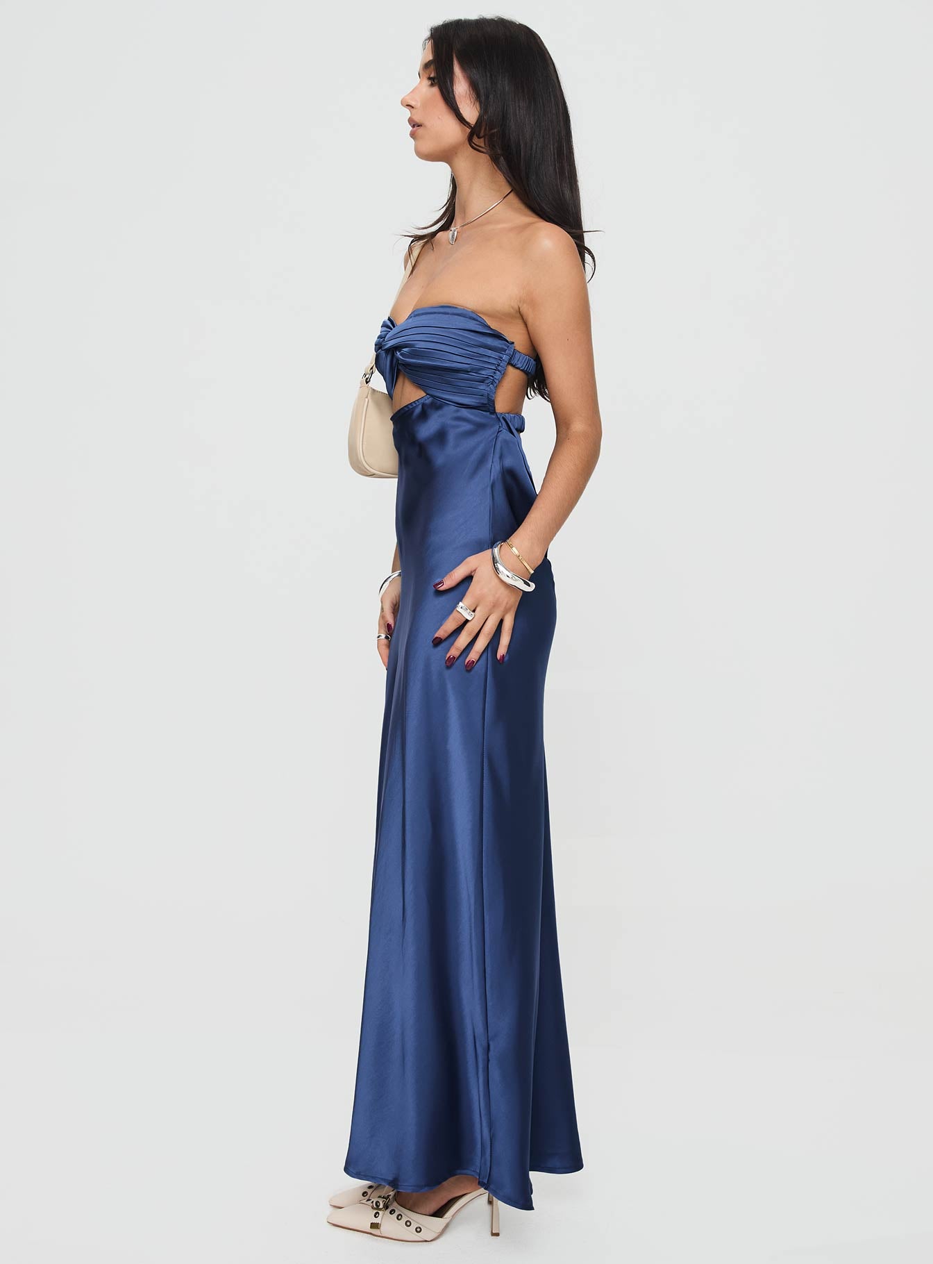 Faviola Strapless Maxi Dress | Blue | Womens | Princess Polly Faviola Strapless Maxi Dress | Blue | Womens | Princess Polly