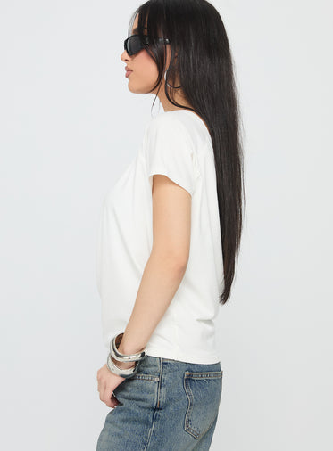 Icon Baby Off Shoulder Top White