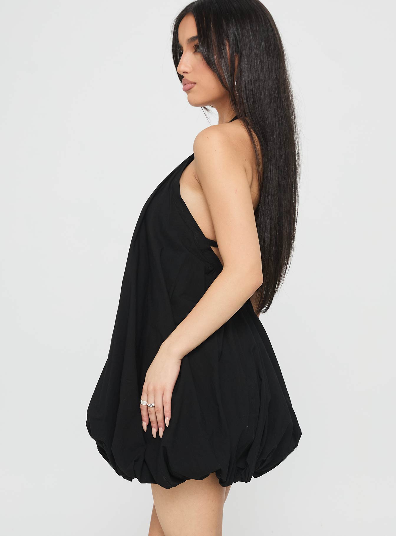 gigli bubble hem mini dress black Gigli Bubble Hem Mini Dress Black