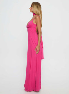Jadira Scarf Maxi Dress Guava