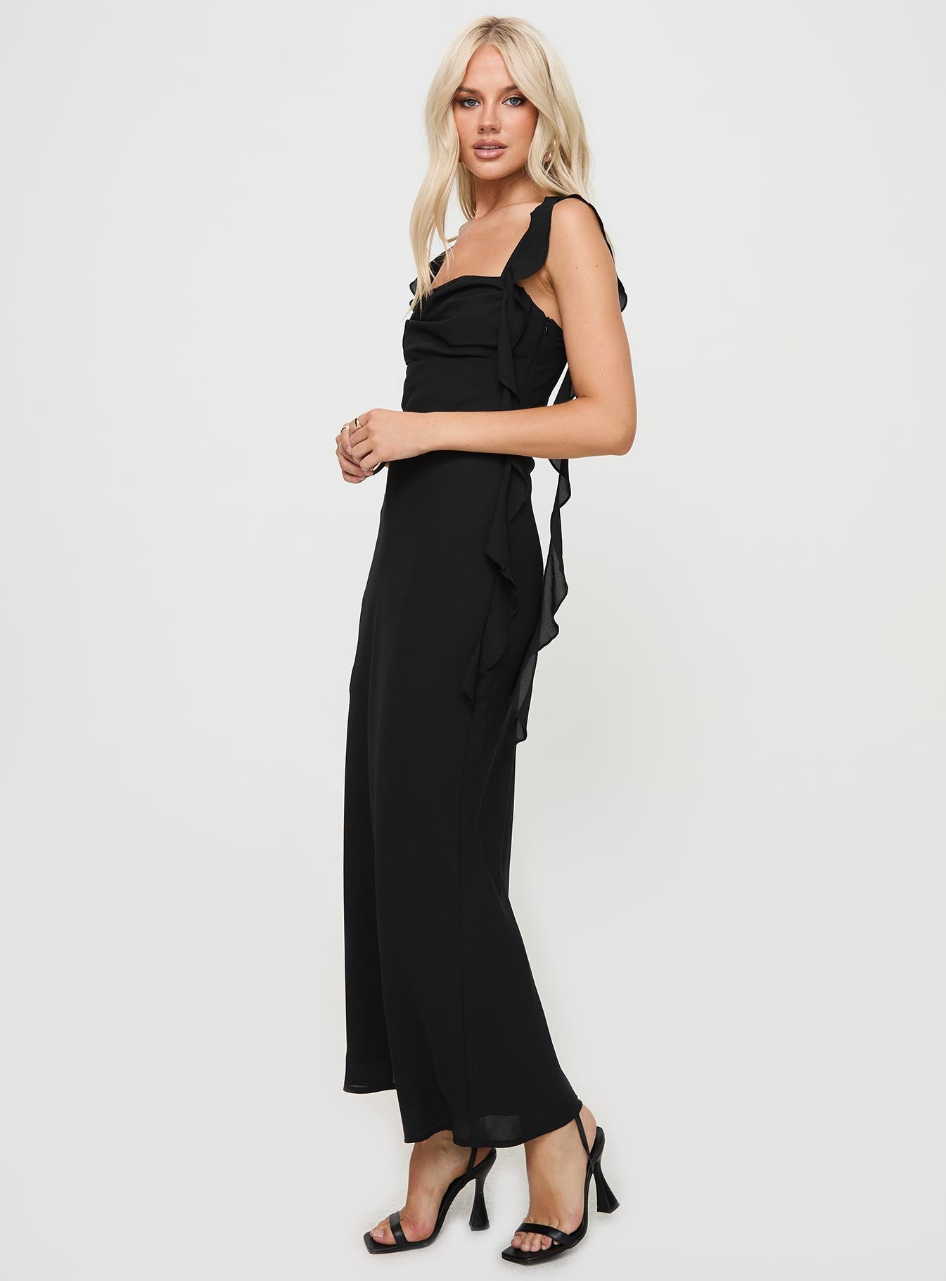Lanai Maxi Dress | Black | Womens | Princess Polly Lower Impact Lanai Maxi Dress | Black | Womens | Princess Polly Lower Impact