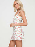 Dasha Mini Dress White Floral Tall