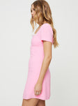 Princess Polly Square Neck  Jerri Mini Dress Pink