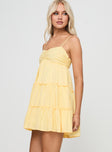 Knotti Mini Dress Yellow