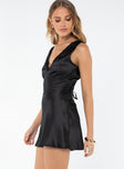 product Princess Polly V-Neck  Posie Mini Dress Black