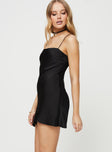 product Princess Polly Asymmetric Neckline  Carvey Mini Dress Black