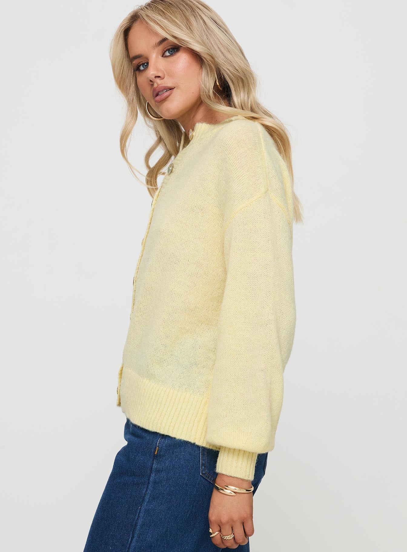 Sunbeam Cardigan Yellow | Princess Polly