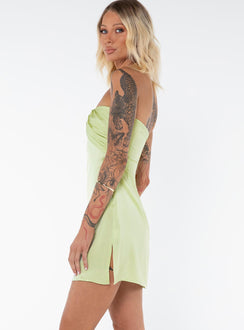 Irena Strapless Mini Dress Green Tall | Princess Polly Irena Strapless Mini Dress Green Tall | Princess Polly