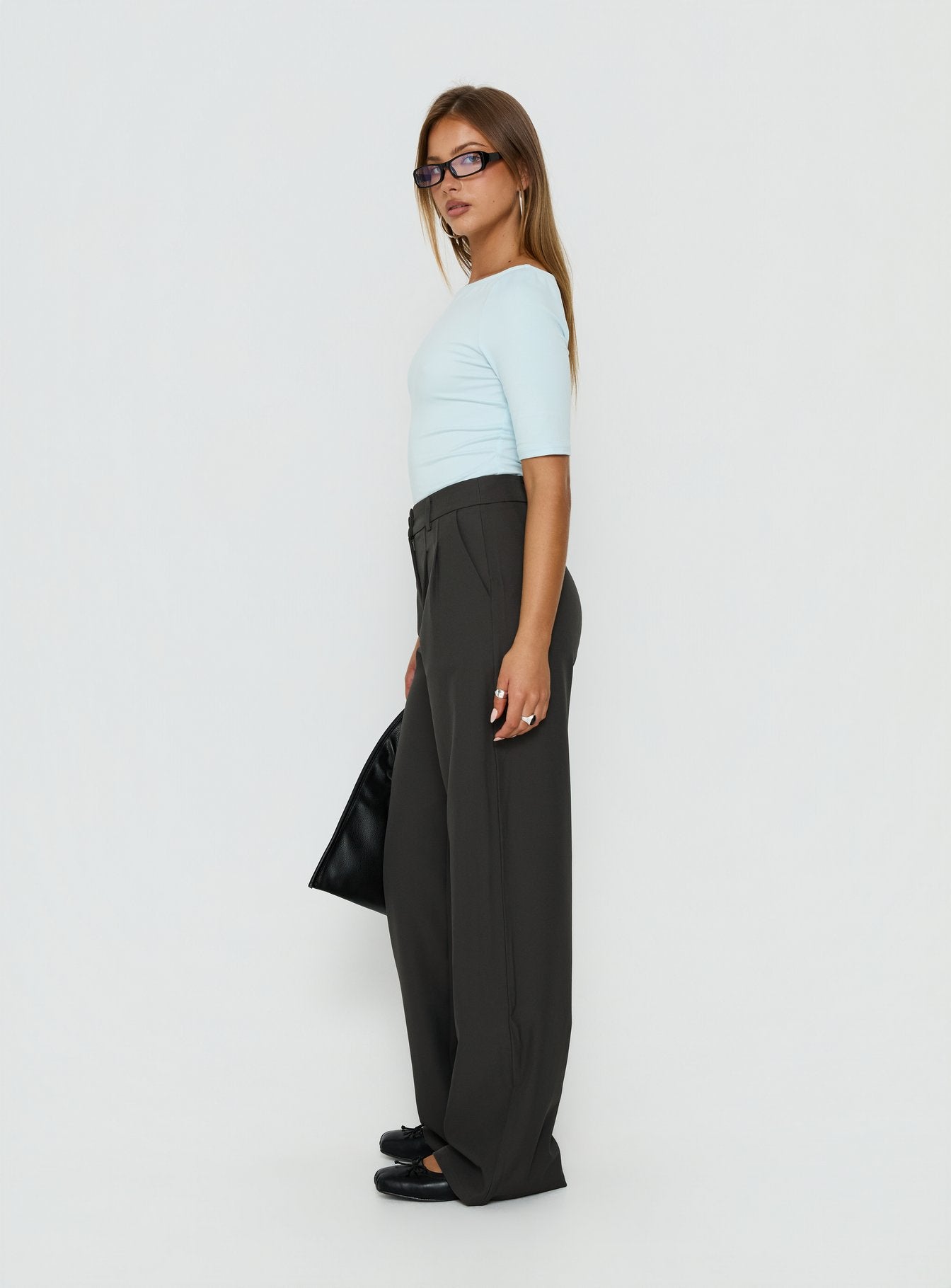 Archer Pants Slate Lower Impact | Princess Polly