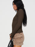 Danvers Long Sleeve Top Brown