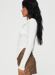 Standen Long Sleeve Top White