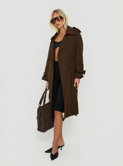 Westwind Trench Coat Chocolate