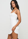 Baseline Rib Mini Dress White