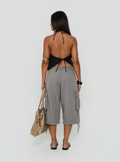 Hudsen Longline Cargo Shorts Charcoal Tall
