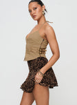 product Luned Mini Skirt Leopard Princess Polly  Mini Skirts 