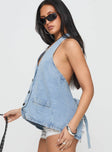 Hills Halter Washed Blue