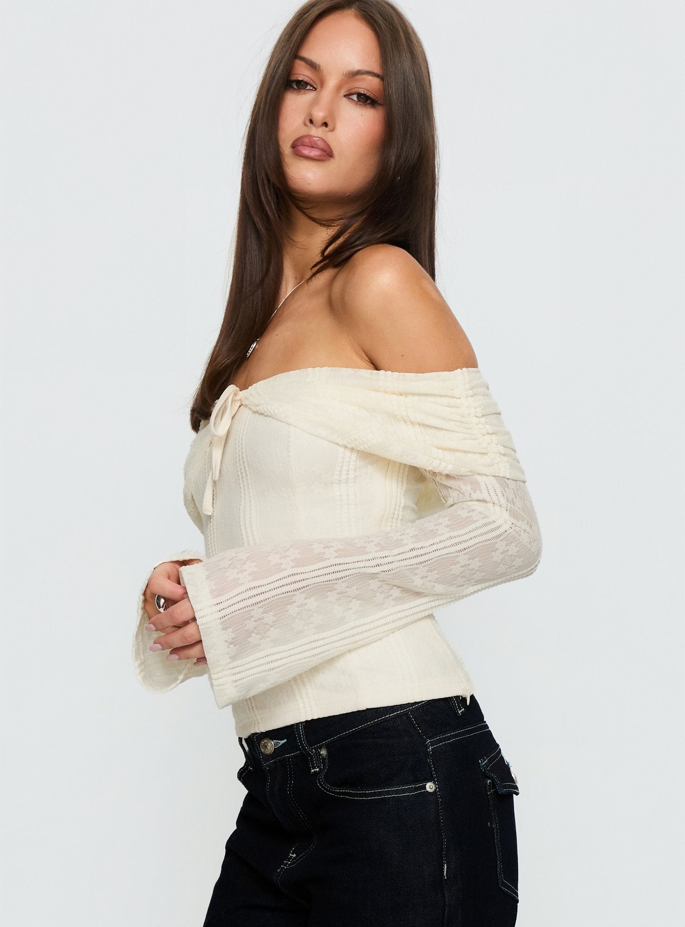colettie long sleeve mini dress cream Chanellie Long Sleeve Knit Mini Dress | Cream | Womens