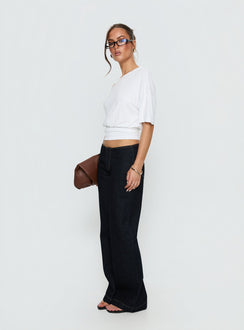Buenos No Waist Low Rise Straight Leg Jeans Raw Denim Petite